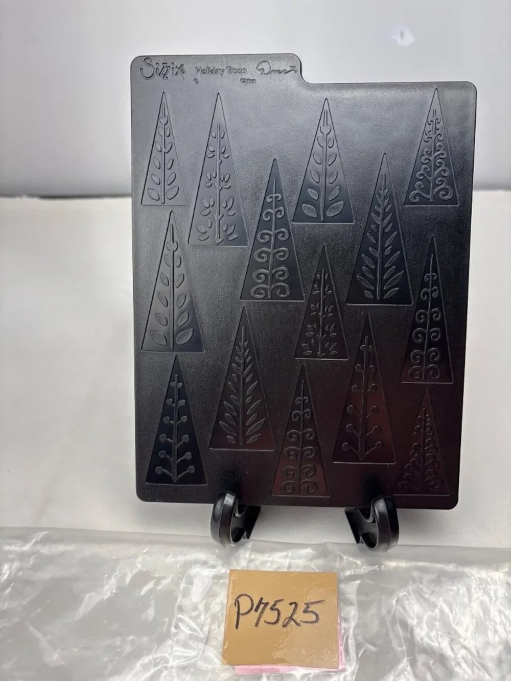 Sizzix Embossing Plate Set Holiday Trees & Holly Berries 5x7